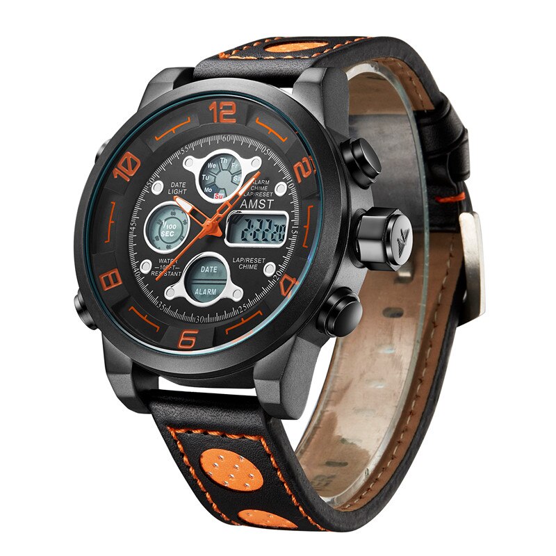 Top Notch Hybrid Dial Display Sports Watch