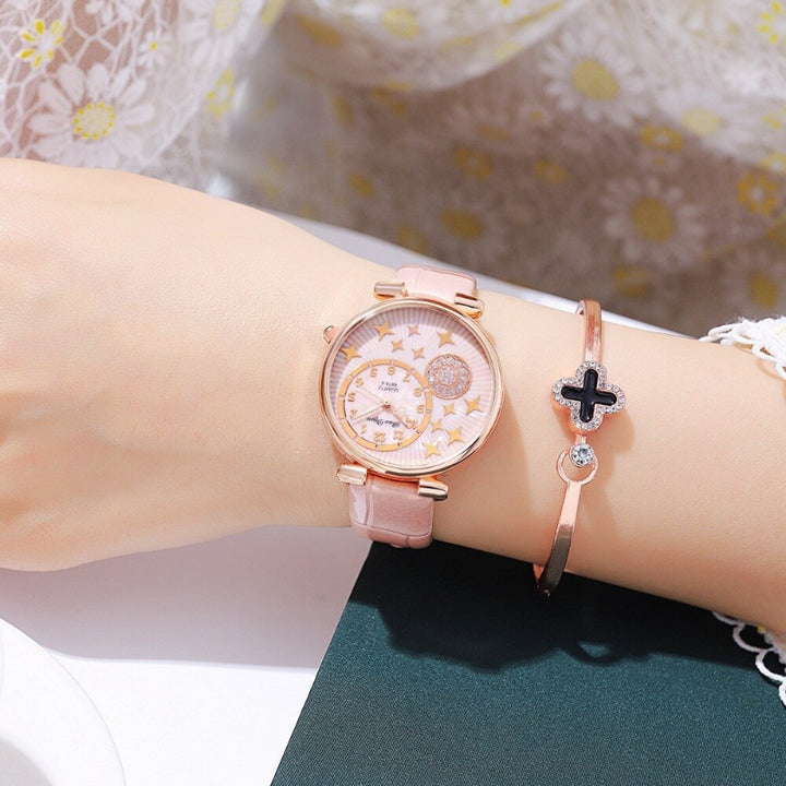 Top Trend Stars and Rhinestone Casual Watch for Women