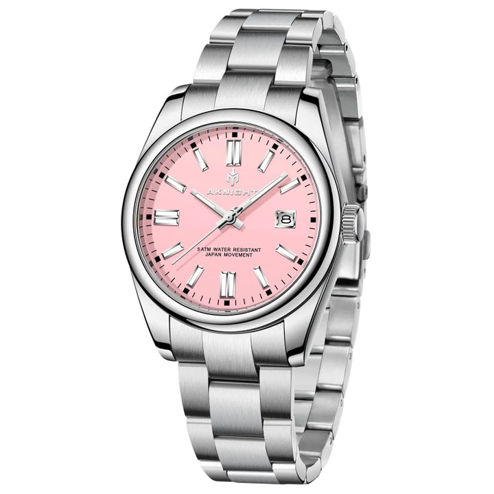 Powerful Luminous Display Stainless Steel Quartz Watch