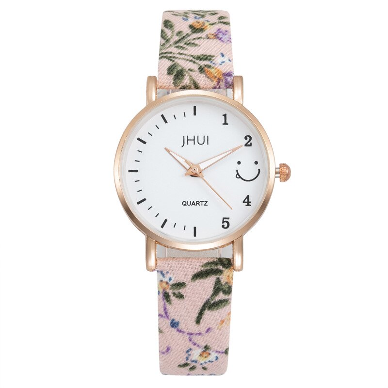 Spring Floral Strap Casual Quartz Watch for Women