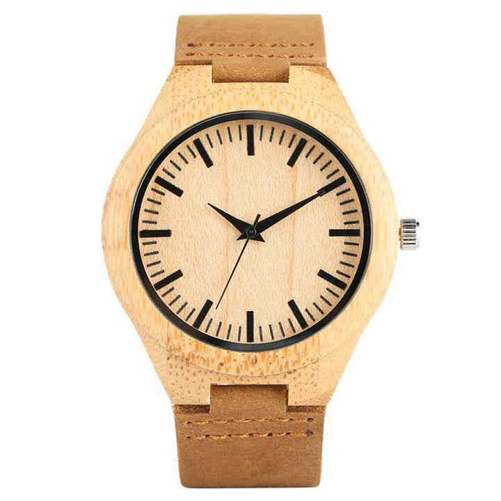 Casual Minimalist Unisex Wooden Quartz Watches