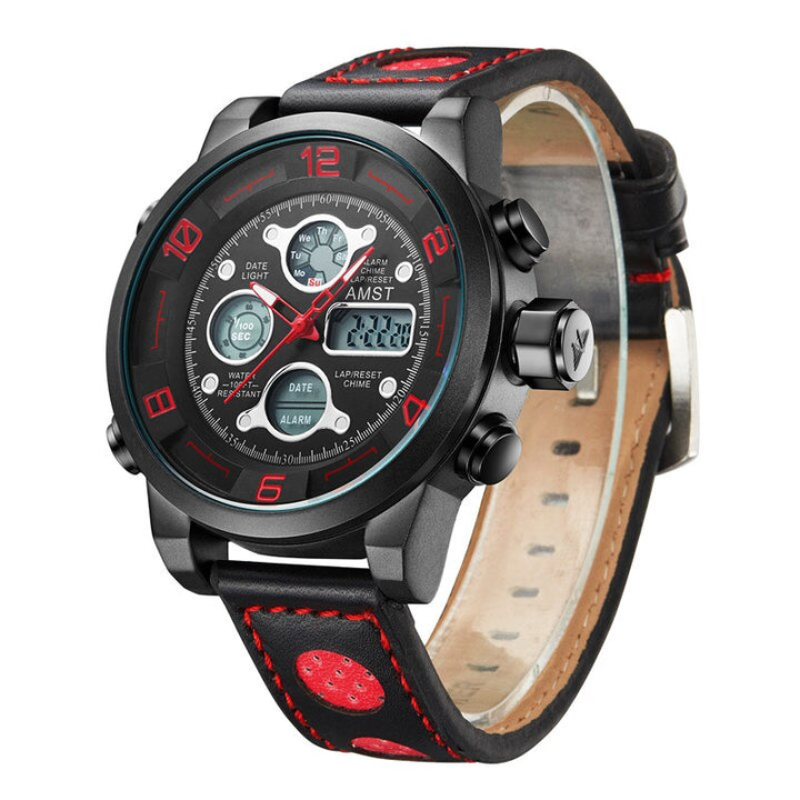 Top Notch Hybrid Dial Display Sports Watch