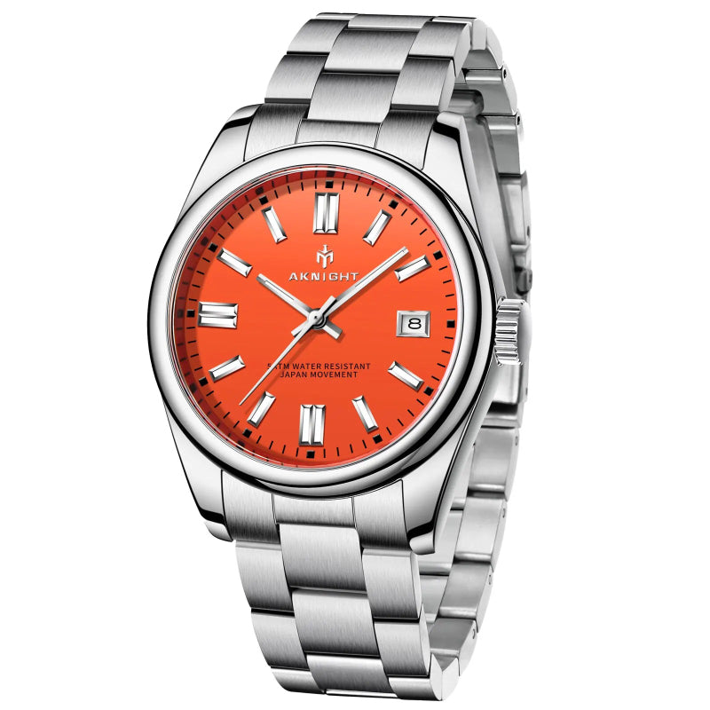 Powerful Luminous Display Stainless Steel Quartz Watch