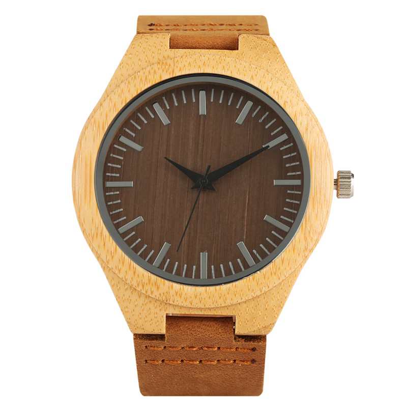 Casual Minimalist Unisex Wooden Quartz Watches