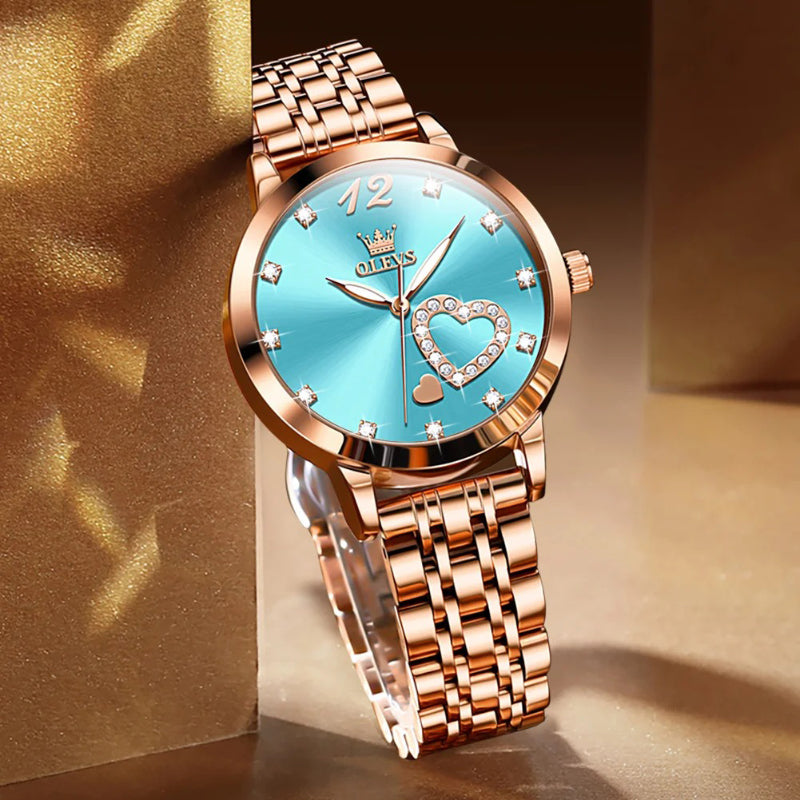 Romantic Love Dial Women's Quartz Wrist Watches