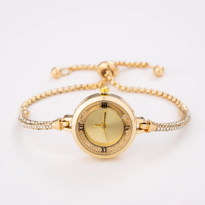 Delicate Small Dial Quartz Watch Bracelet