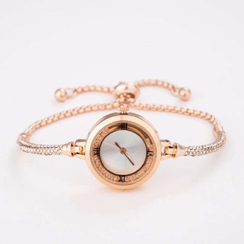 Delicate Small Dial Quartz Watch Bracelet