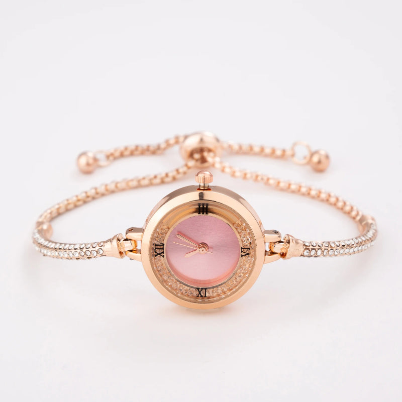 Delicate Small Dial Quartz Watch Bracelet