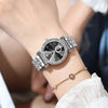 Stainless Steel Luxury Rhinestone Quartz Watch for Women