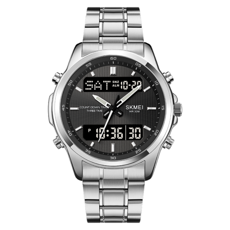 Modern Chronograph Stainless Steel Watch for Men