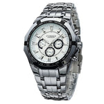 Classic Two-Tone Stainless Steel Quartz Watch for Men