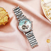 Women's Rotatable Flower Automatic Moon Phase Watch