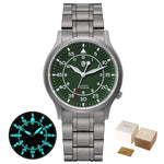 Thin and Lite Sophisticated Luminous Titanium Watch
