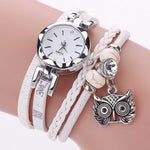 Multi-layer Bracelet with Quartz Watch and Charms for Women