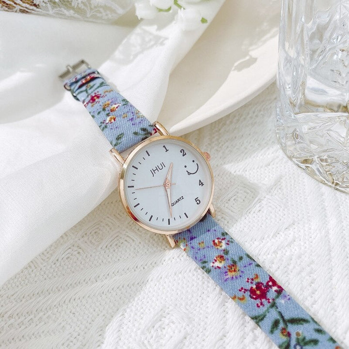 Spring Floral Strap Casual Quartz Watch for Women