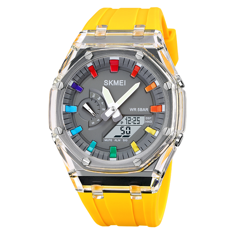 Colorful Dual Display Electronic Watch for Men