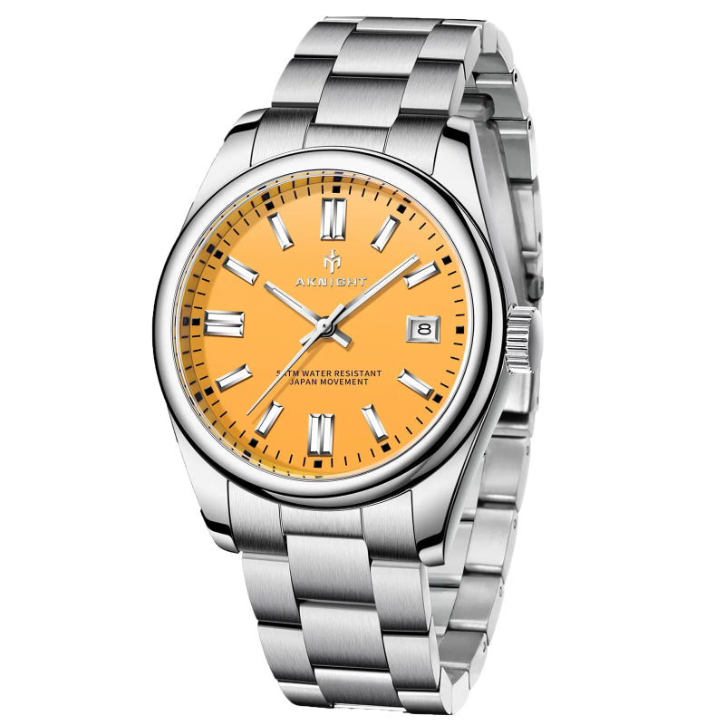 Powerful Luminous Display Stainless Steel Quartz Watch