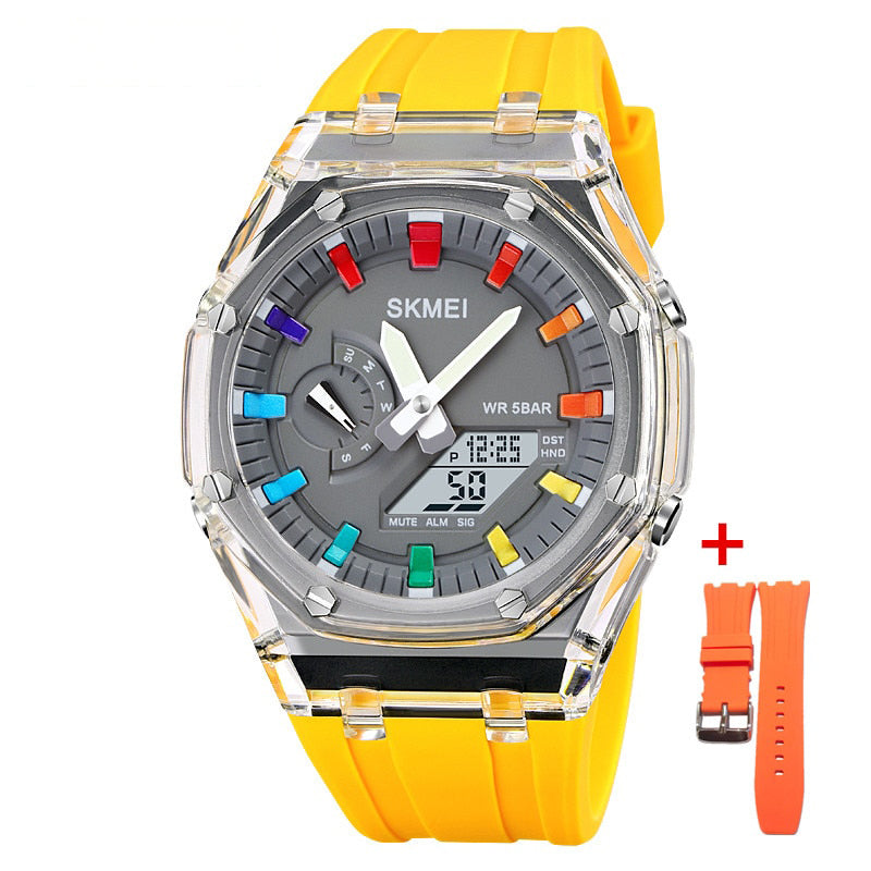 Colorful Dual Display Electronic Watch for Men