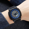 Men's Sporty Dual-Time Digital LED Display Wristwatches