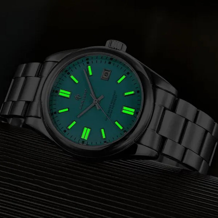 Powerful Luminous Display Stainless Steel Quartz Watch