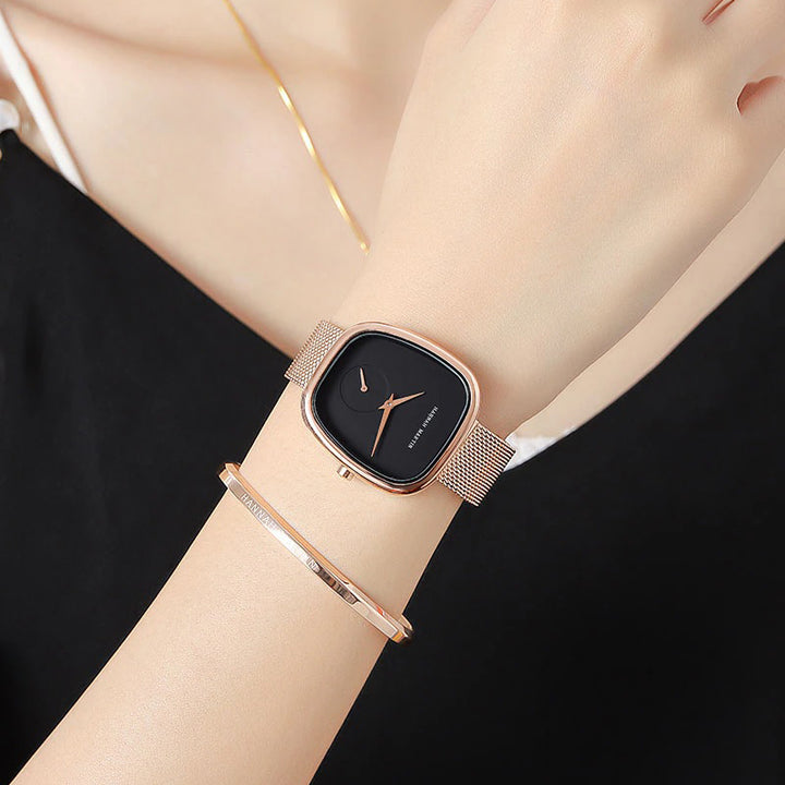 Minimalist Casual Numberless Quartz Watch for Women