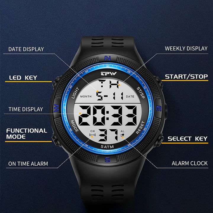 Oversized Digital Watch For Men