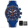 Luxurious Chronograph Sports Wristwatch with Silicone Band