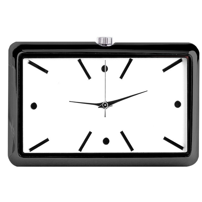 High-Grade Rectangle Case Universal Car Air Vent Quartz Clocks