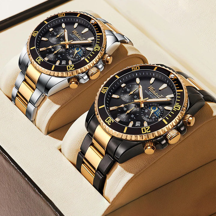 Classic Streamlined Multi-Function Men's Chronograph Watches