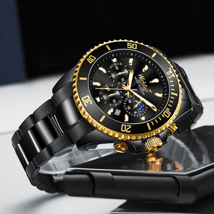 Classic Streamlined Multi-Function Men's Chronograph Watches