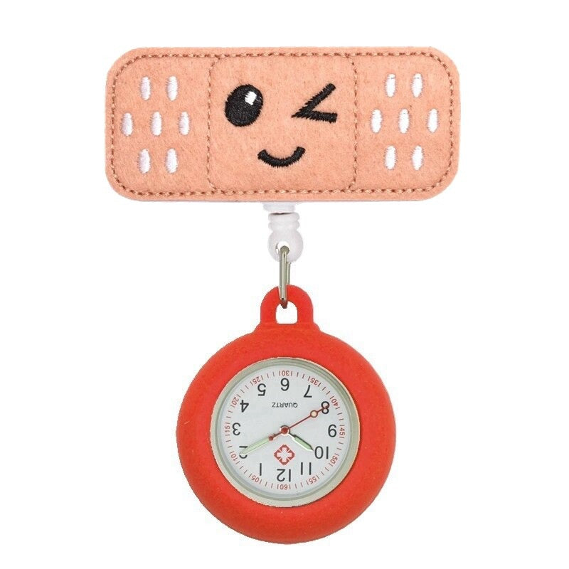 Fun and Cute Retractable Nurse Felt Badge Watches