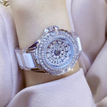 Luxurious Rhinestone Bling Ceramic Band Quartz Watches