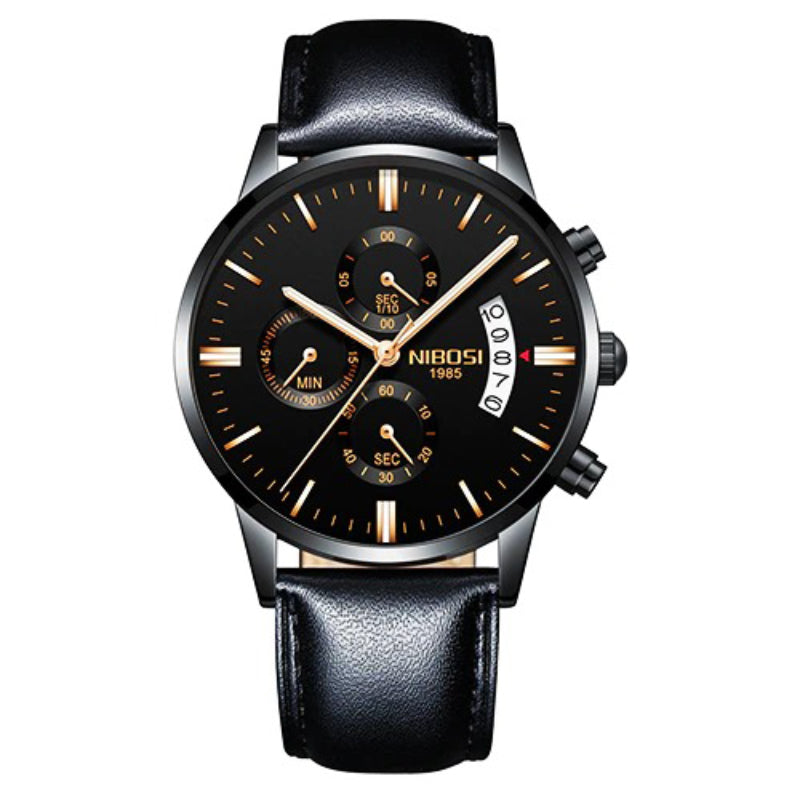 Luxurious Men's High-Fashion Rattrapante Chronograph Quartz Watches