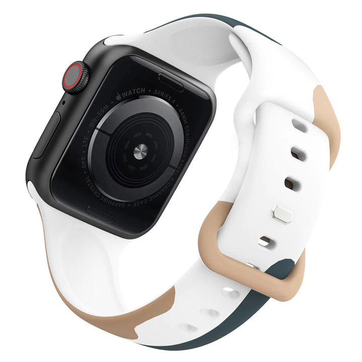 Abstract Print Durable Silicon Replacement Bands for Apple Watches