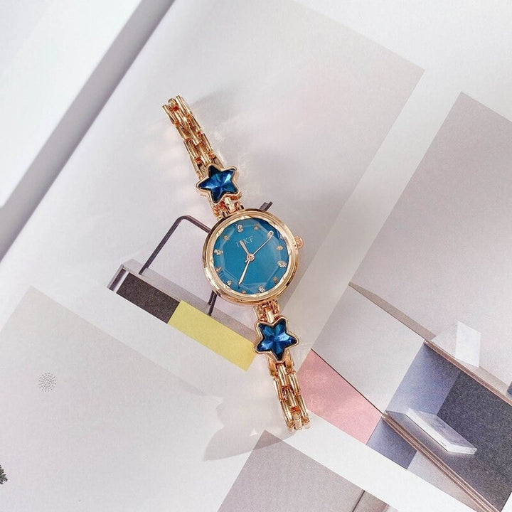 Celestial Blue Star Accented Bracelet Quartz Watches