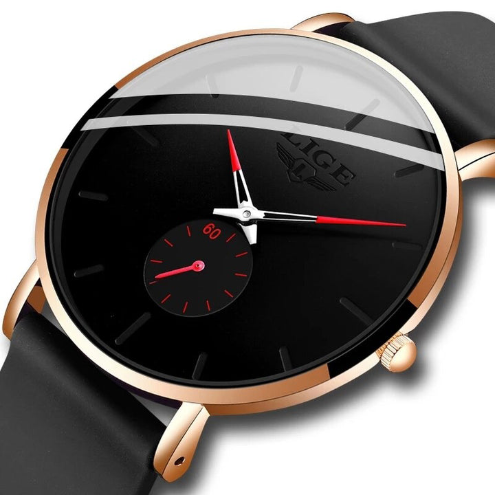 Ultra-thin Trend in Minimalist Dial and Silicone Strap Quartz Watches