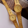 Luxurious Retro Carved Couple's Quartz Watches