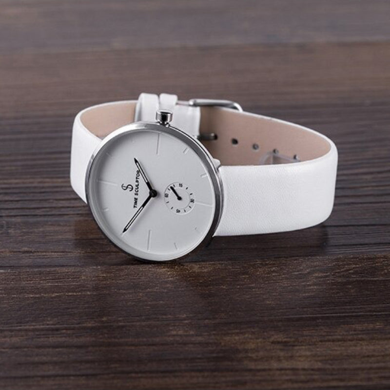 Luminous Simple Round Dial with Tough Vegan Leather Strap Quartz Watches