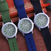 Small and Compact Luminous Quartz Watch with Canvas Strap for Kids