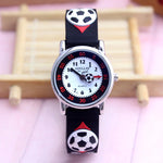 Cute Colorful 3D Football Soccer Theme Watches For Kids