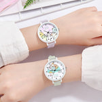 Cute Cartoon Friends Dial with Luminous Silicone Strap Quartz Watches