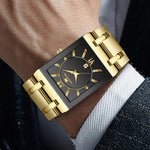 Simple and Versatile Square Case Men's Business Quartz Watches