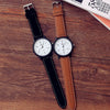 Exquisite Women's Frosted Genuine Leather Strap Quartz Watches