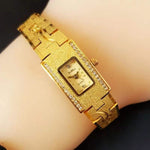 Classy Gold Plated Retro Carved Pattern Quartz Watches