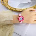 Beautiful Flower Shape Dial with Vegan Leather Strap Quartz Watches
