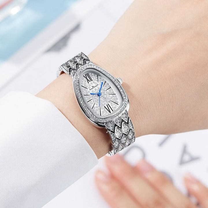 Stunning Rhinestone Studded Dial Women's Quartz Watches