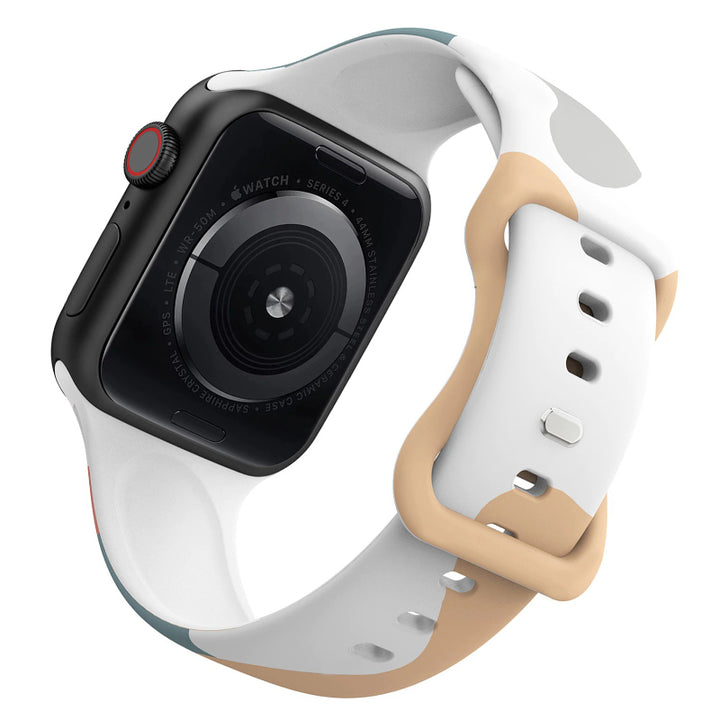 Abstract Print Durable Silicon Replacement Bands for Apple Watches