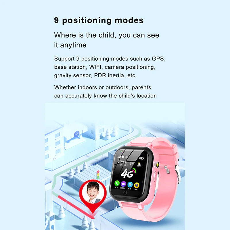 High Endurance 4G GPS WIFI Smart Watch for Kids