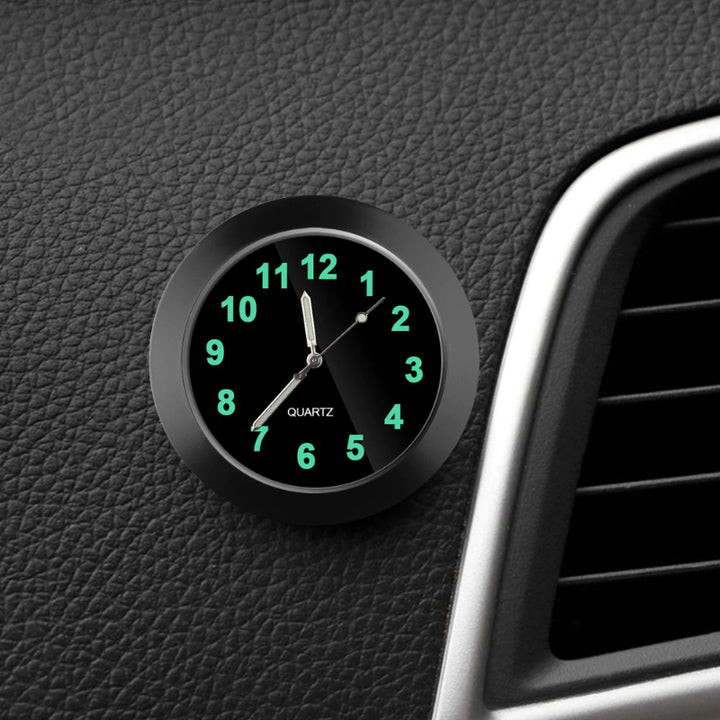 Luminous Mini Portable Stick-On Car Clocks With Shock Resistance