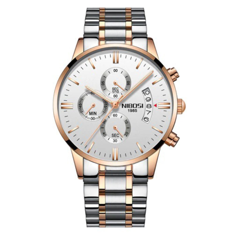 Luxurious Men's High-Fashion Rattrapante Chronograph Quartz Watches